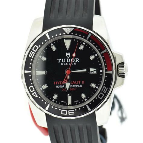 tudor 20060n|Sold: Tudor Hydronaut II 20060N Black Dial, Black/Red.